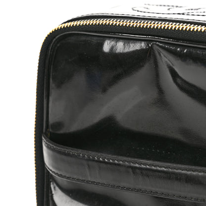 Chanel Patent Vanity Cosmetic Case Black 9 of 10