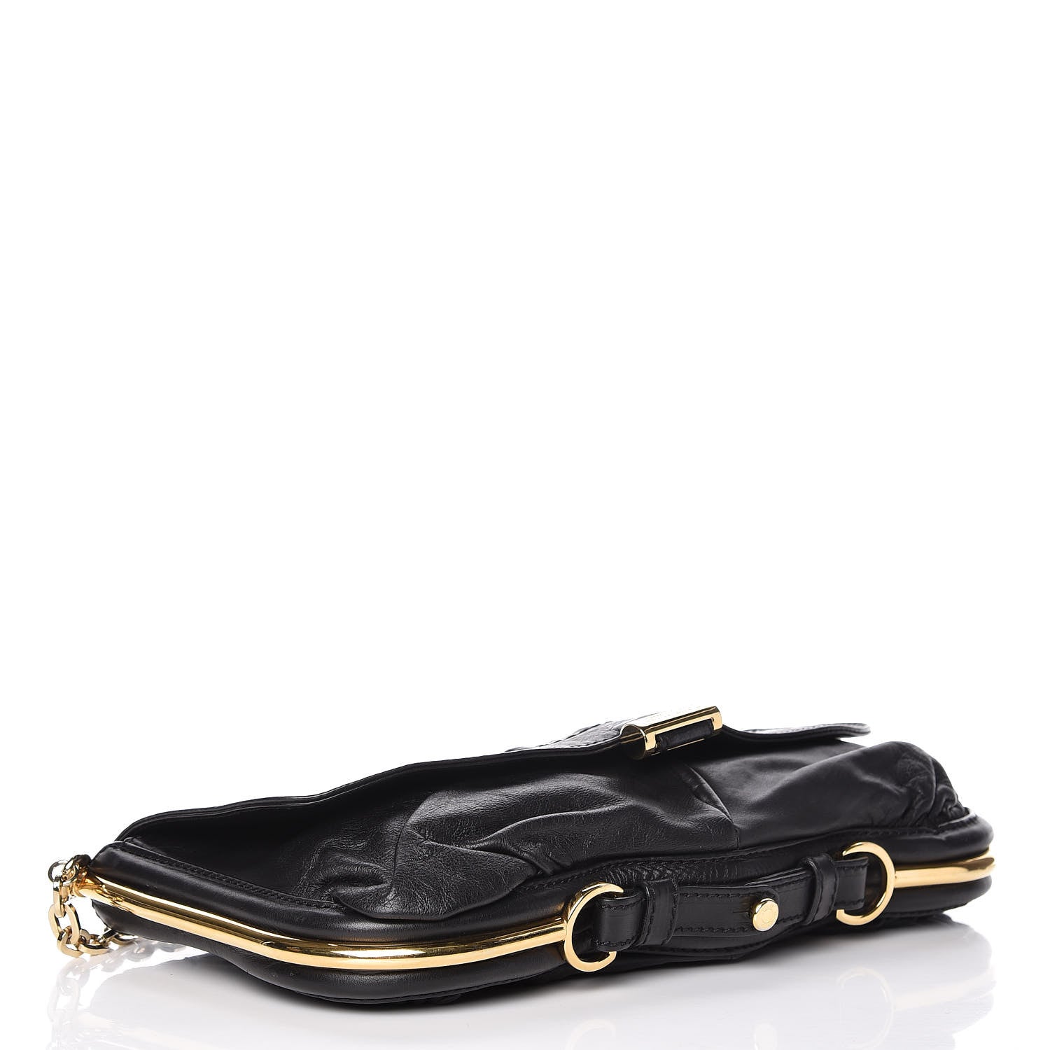 Jimmy Choo Calfskin Arad Clutch Black 4 of 11