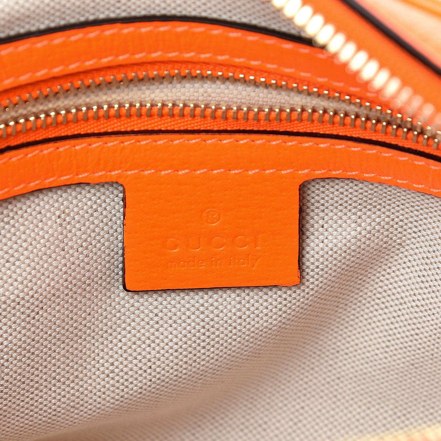 Gucci Canvas Flora Floral Shoulder Bag White Orange Fluo 5 of 10