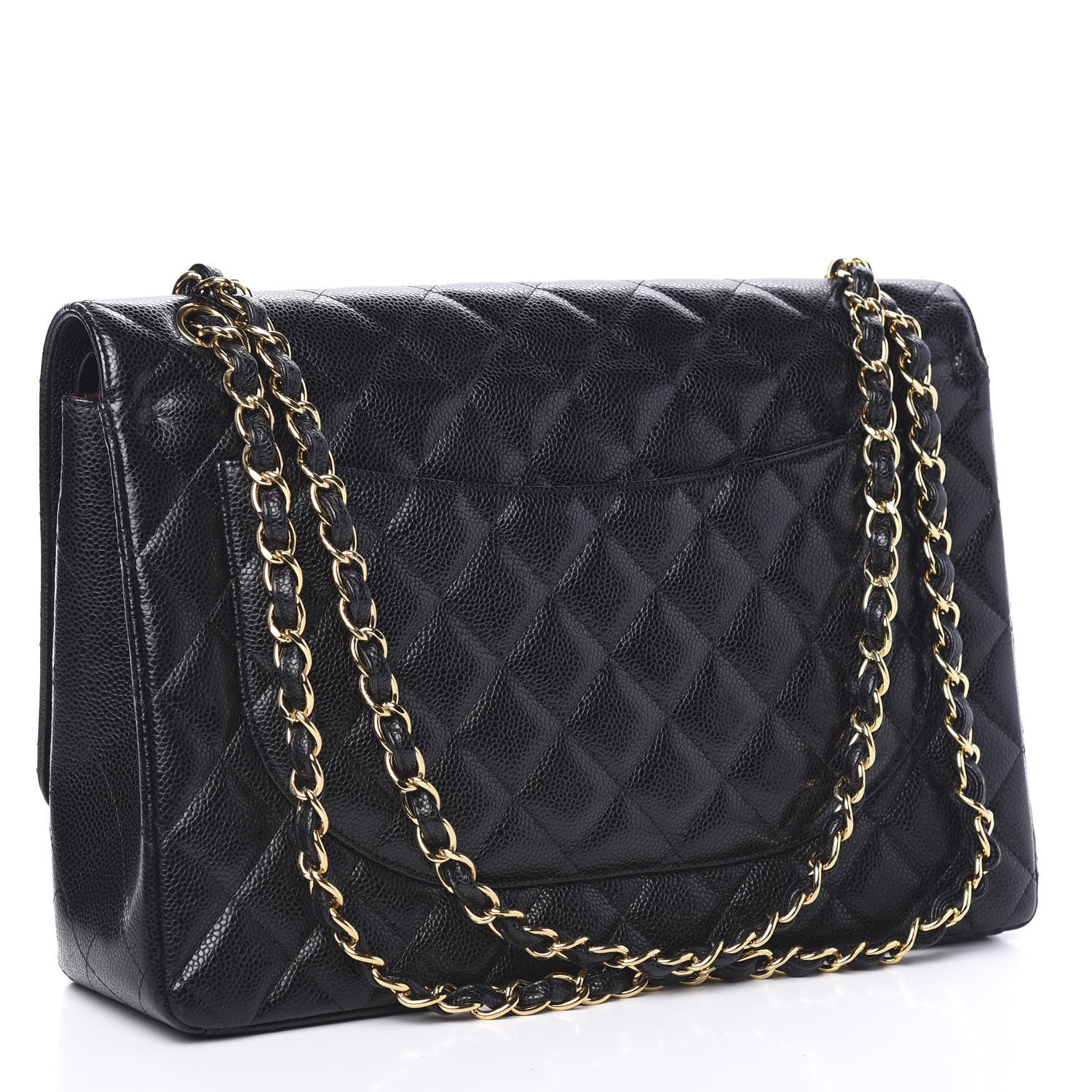 Chanel Caviar Quilted Maxi Double Flap Black 2 of 9