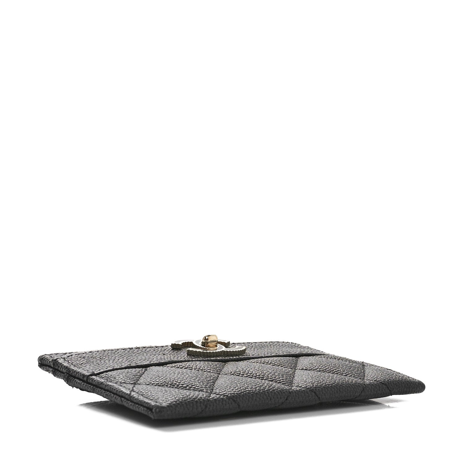 Chanel Caviar Quilted Vintage Mademoiselle Card Holder Black 4 of 8