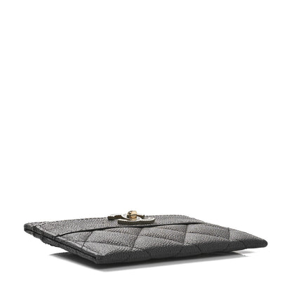 Chanel Caviar Quilted Vintage Mademoiselle Card Holder Black 4 of 8