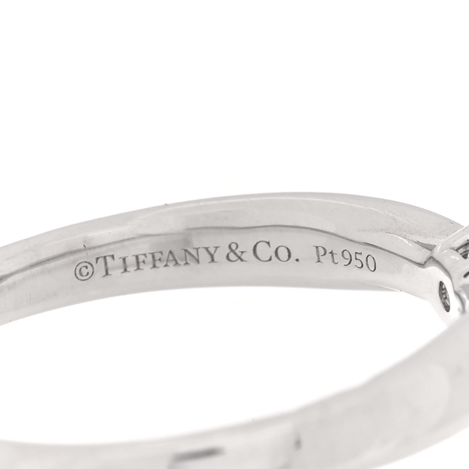 Tiffany Platinum Diamond .25ct Harmony Solitaire Engagement Ring 51 5.75 4 of 5