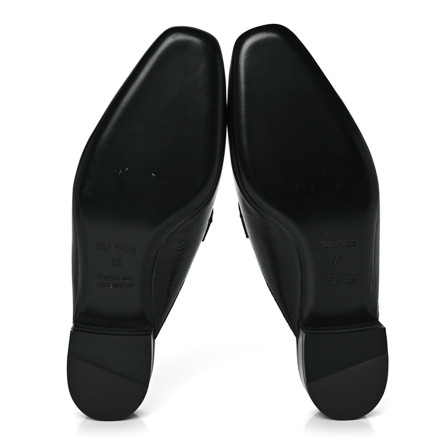 Hermes Goatskin Vincennes Mules 38 Black 5 of 9