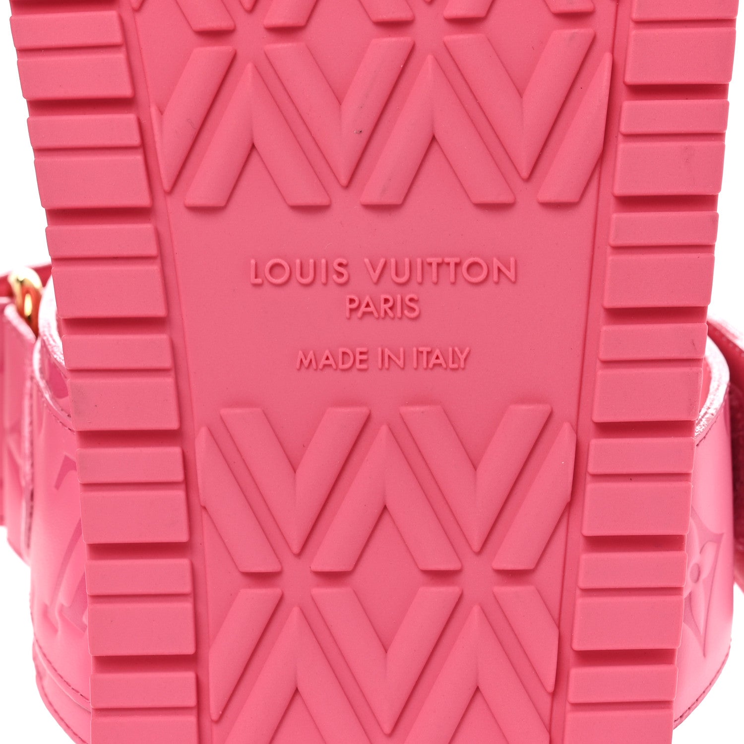 Louis Vuitton Calfskin Monogram Embossed Bom Dia Flat Mule Sandals 40 Pink 8 of 9