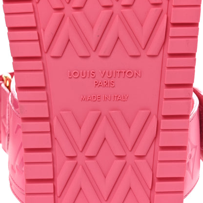 Louis Vuitton Calfskin Monogram Embossed Bom Dia Flat Mule Sandals 40 Pink 8 of 9