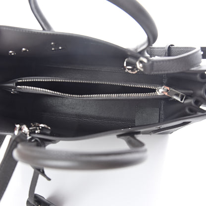 Saint Laurent Grained Calfskin Baby Sac De Jour Coal 5 of 9