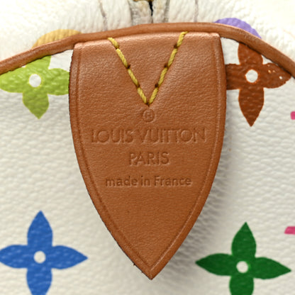 Louis Vuitton Monogram Multicolor Speedy 30 White 6 of 9