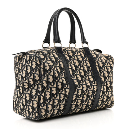 Christian Dior Monogram Boston Navy Blue 3 of 11