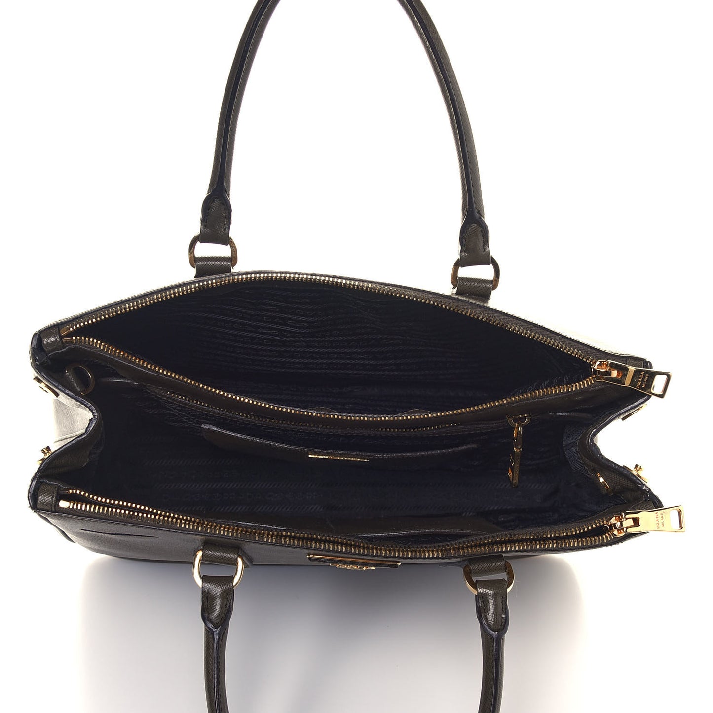 Saffiano Medium Galleria Double Zip Tote Caffe