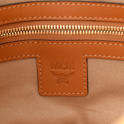 MCM Visetos Medium Crossbody Pouch Cognac 6 of 10