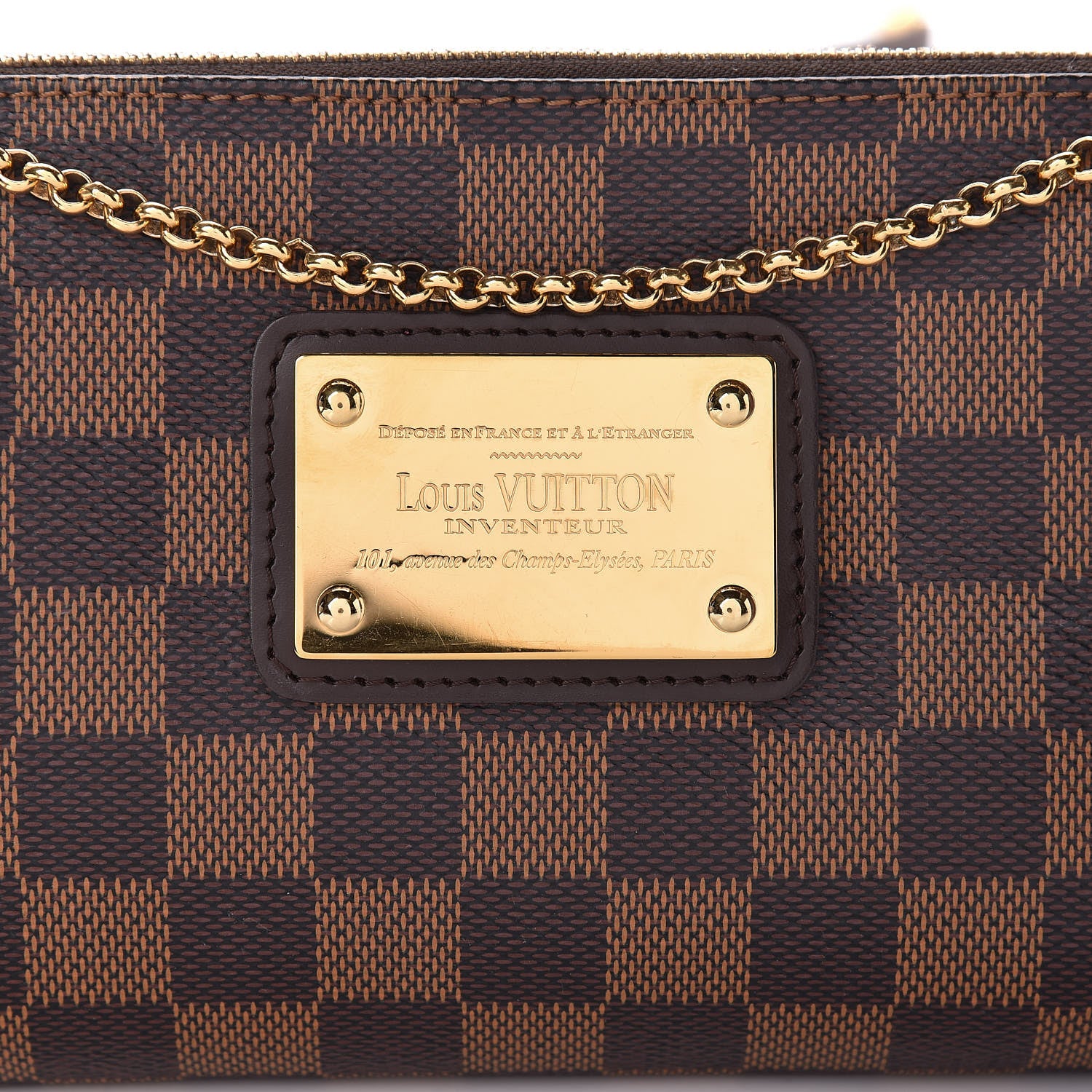 Louis Vuitton Damier Ebene Eva Clutch 10 of 10