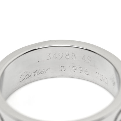 Cartier 18K White Gold 5.5mm LOVE Ring 49 4.75 4 of 4