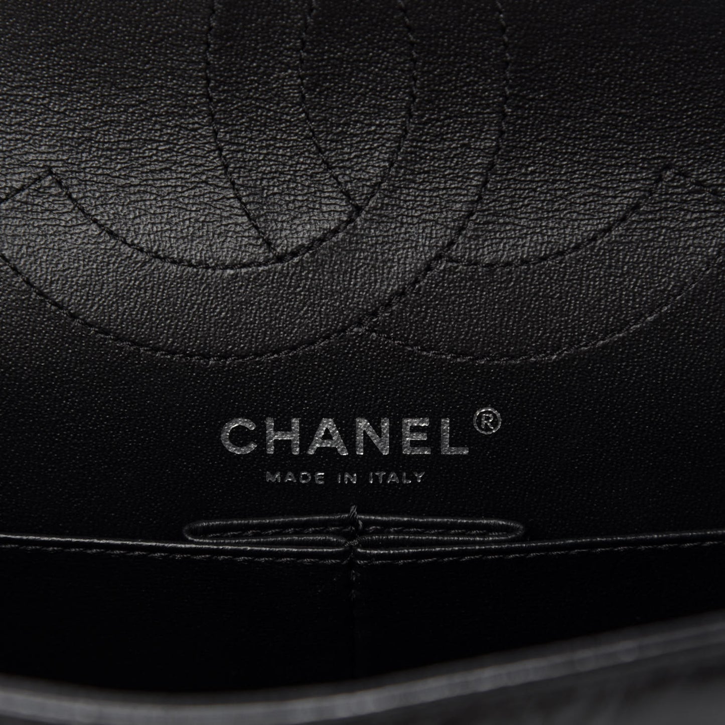 Glazed Calfskin Quilted 2.55 Reissue 226 Flap So Black