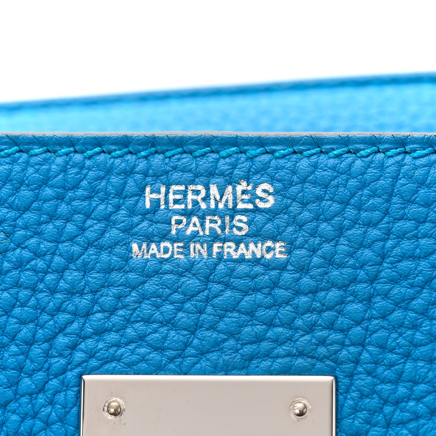 Togo Verso Birkin 30 Bleu Zanzibar Malachite