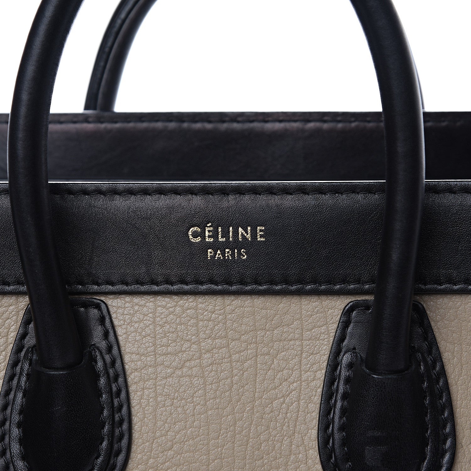 Celine Bullhide Calfskin Nubuck Nano Tri-Color Luggage Light Taupe 6 of 14