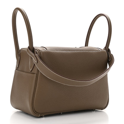 Hermes Taurillon Clemence Lindy 26 Etoupe 2 of 10