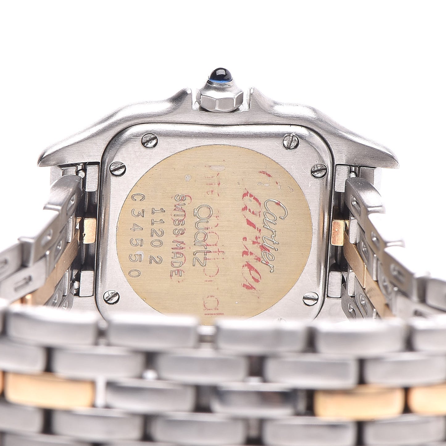 Stainless Steel 18K Yellow Gold 22mm Panthere Quartz Watch