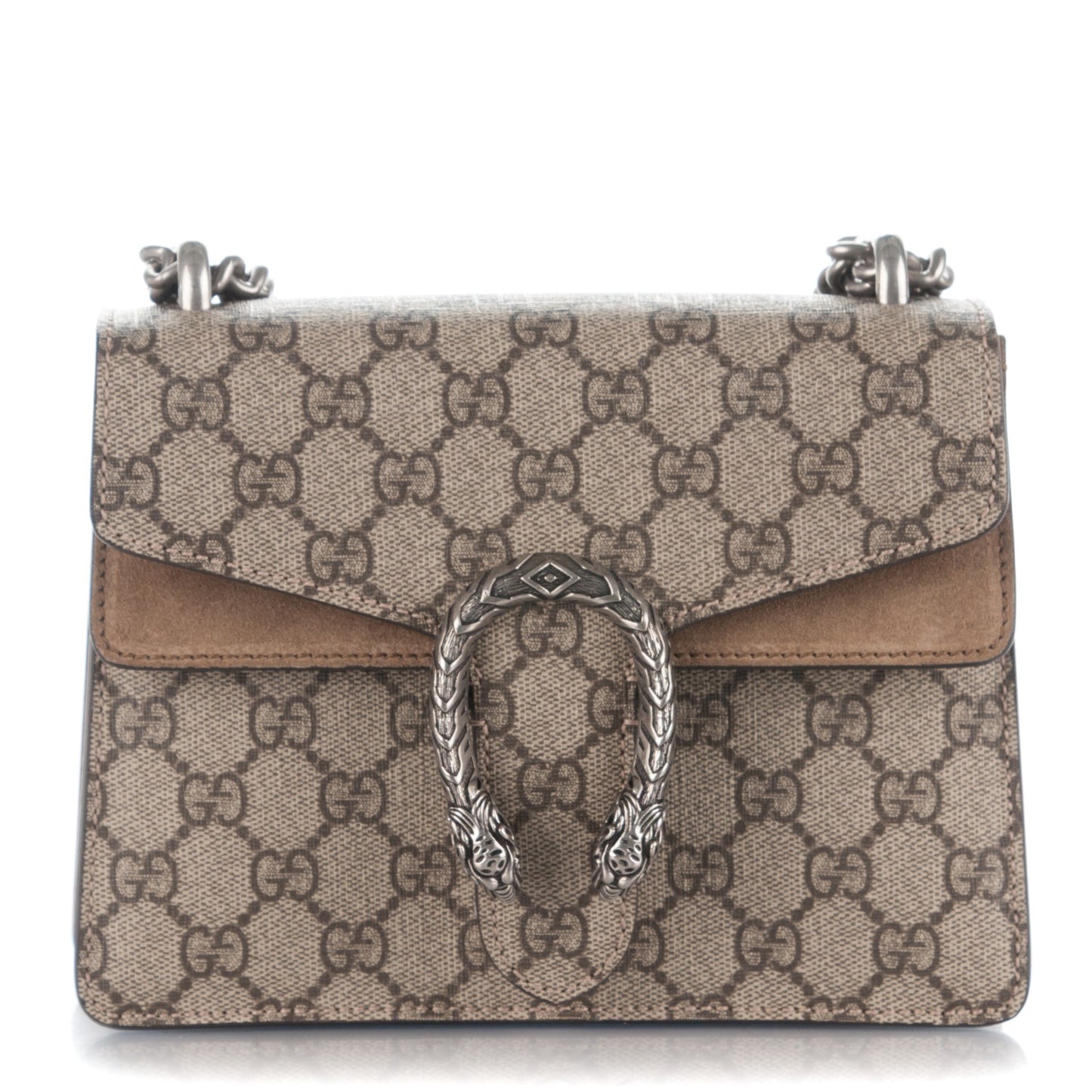 GG Supreme Monogram Mini Dionysus Shoulder Bag Taupe