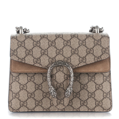 Gucci GG Supreme Monogram Mini Dionysus Shoulder Bag Taupe 1 of 8