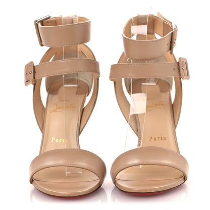 Christian Louboutin Kid Choca 100 Sandals 39 Nude 3 of 9