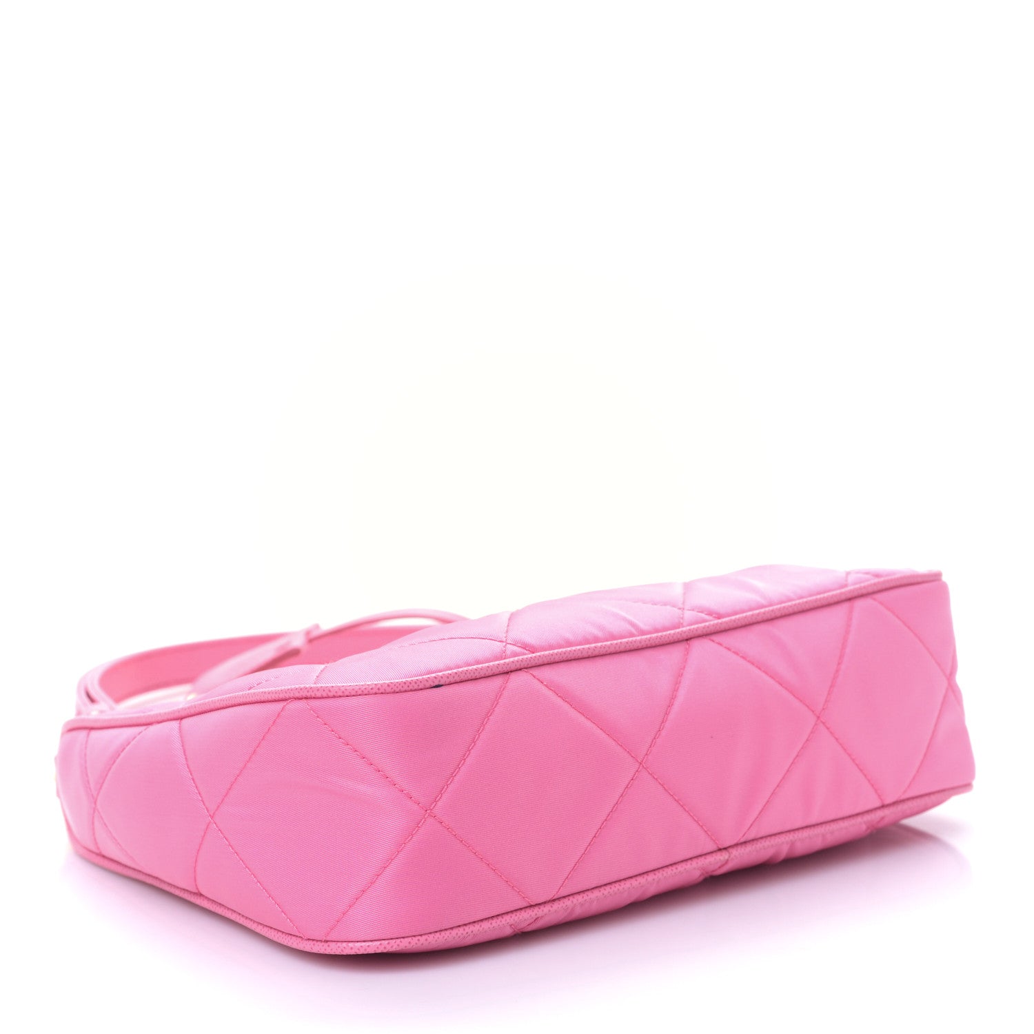 Prada Re-Nylon Saffiano Stitched Mini Re-Edition 1995 Chaine Shoulder Bag Begonia 4 of 8