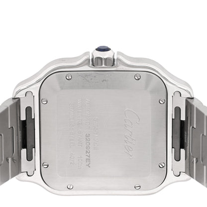 Cartier Stainless Steel 39.8mm Santos De Cartier Automatic Watch Green 4 of 6