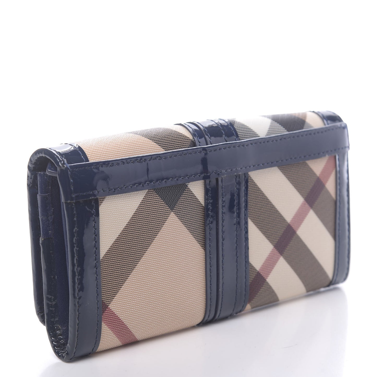Supernova Check Penrose Continental Wallet Blue