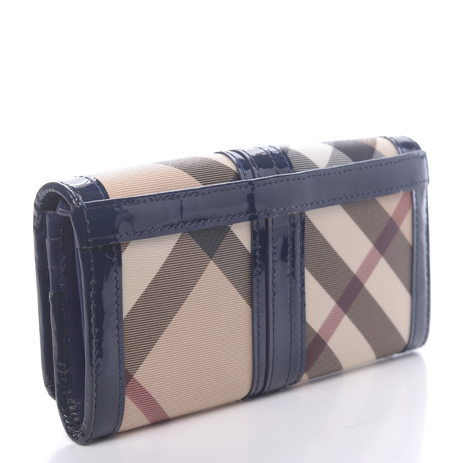 Burberry Supernova Check Penrose Continental Wallet Blue 3 of 8