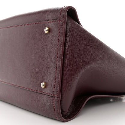 Chanel Caviar Small Studded Deauville Tote Burgundy 10 of 16