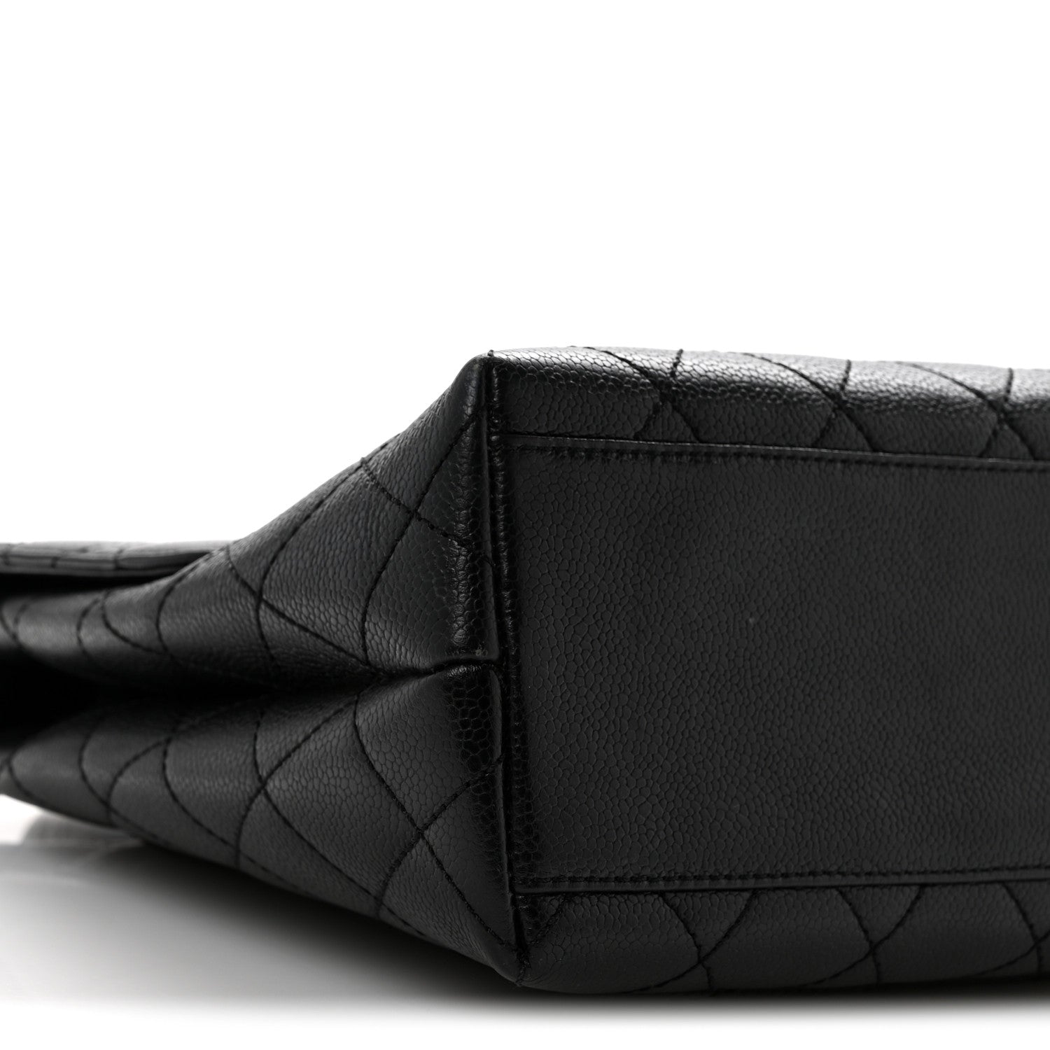 Chanel Caviar Quilted Jumbo Kelly Flap Black 10 of 16