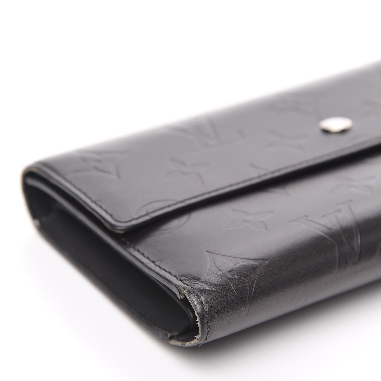 Louis Vuitton Mat Monogram Porte Tresor International Black 7 of 12