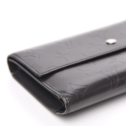 Louis Vuitton Mat Monogram Porte Tresor International Black 7 of 12
