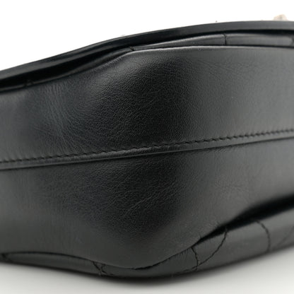 Chanel Calfskin Stitched Ring My Bag Flap Crossbody Bag Black 9 of 11