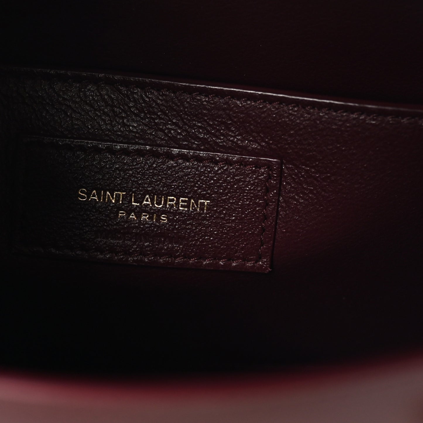 Smooth Calfskin Small Manhattan Shoulder Bag Hot Wine