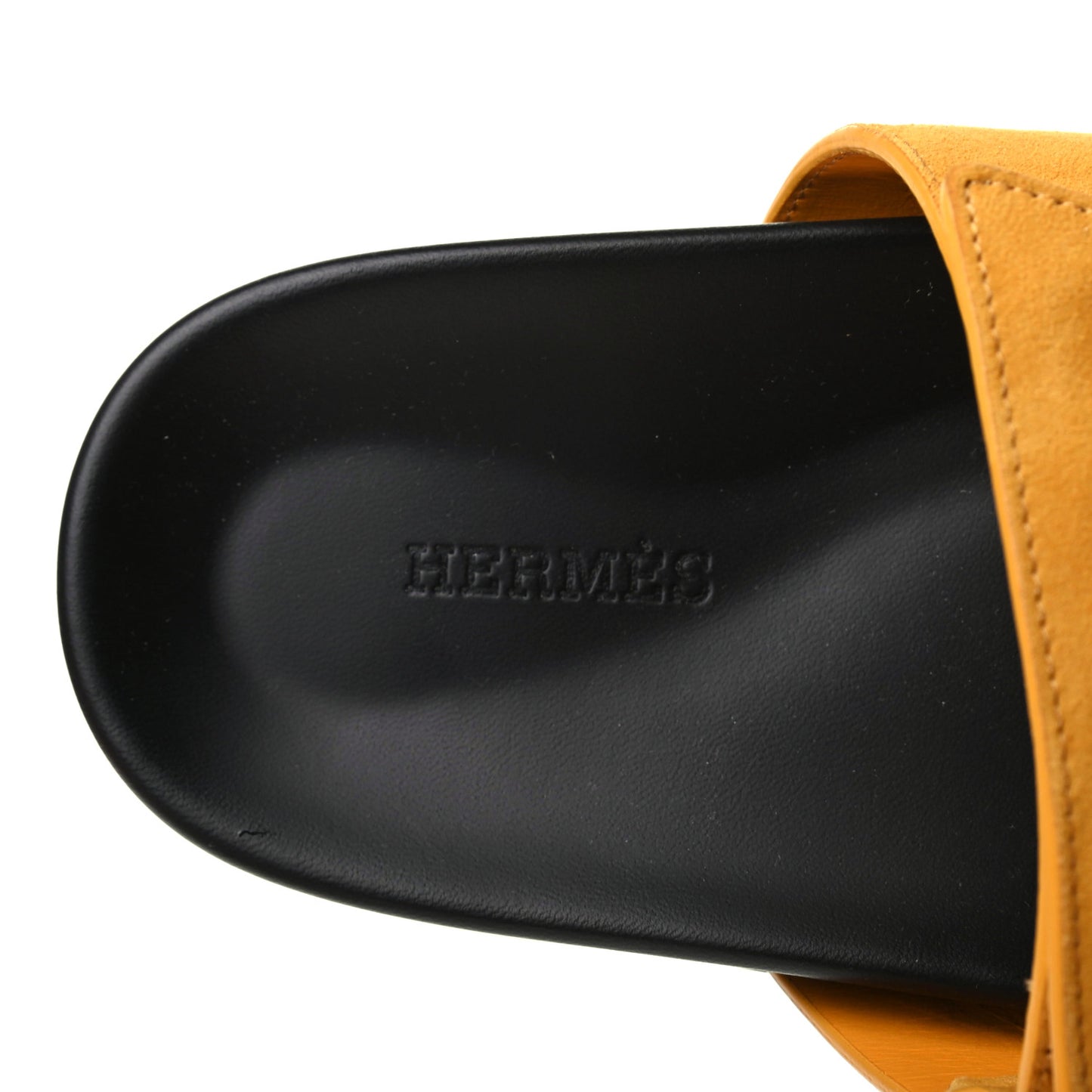Suede Goatskin Womens Chypre Sandals 39 Jaune Mimosa