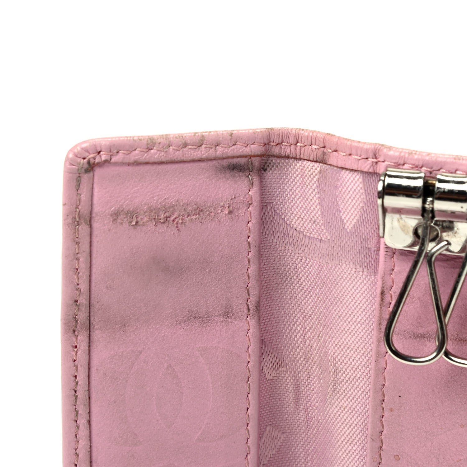 Chanel Calfskin Quilted Cambon 6 Key Holder Pink 5 of 5