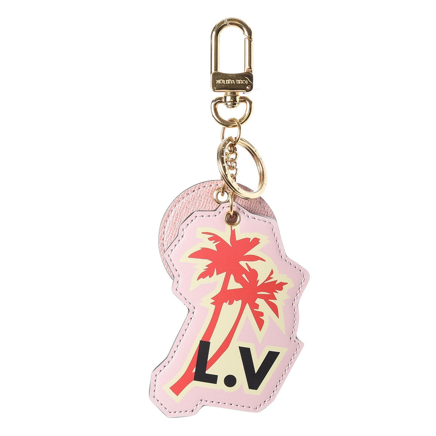 Calfskin Monogram World Tour Bag Charm Key Holder