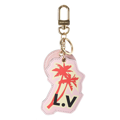 Louis Vuitton Calfskin Monogram World Tour Bag Charm Key Holder 1 of 4