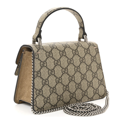 Gucci GG Supreme Monogram Mini Dionysus Top Handle Bag Taupe 3 of 9