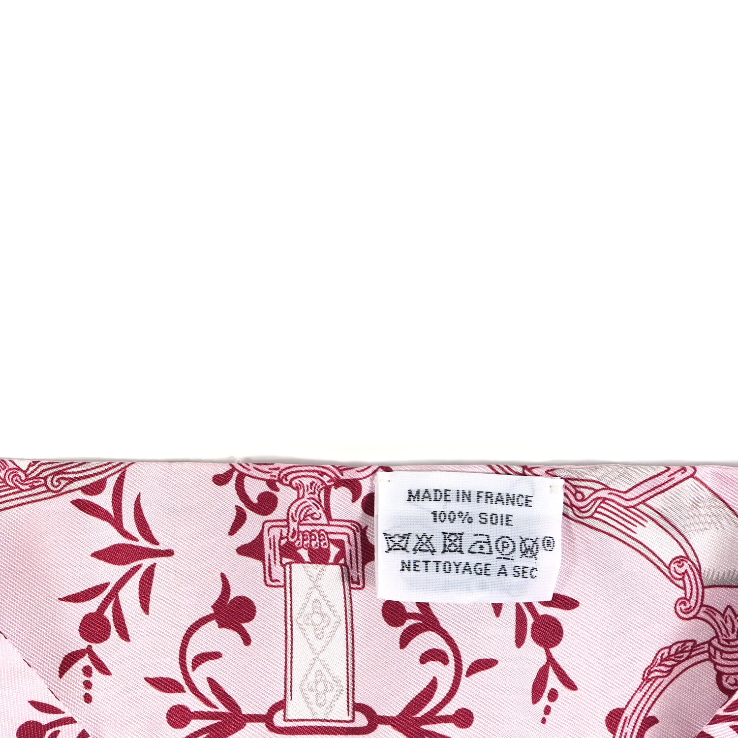 Hermes Silk Etriers Remix Twilly Rose Pale Bordeaux 3 of 4