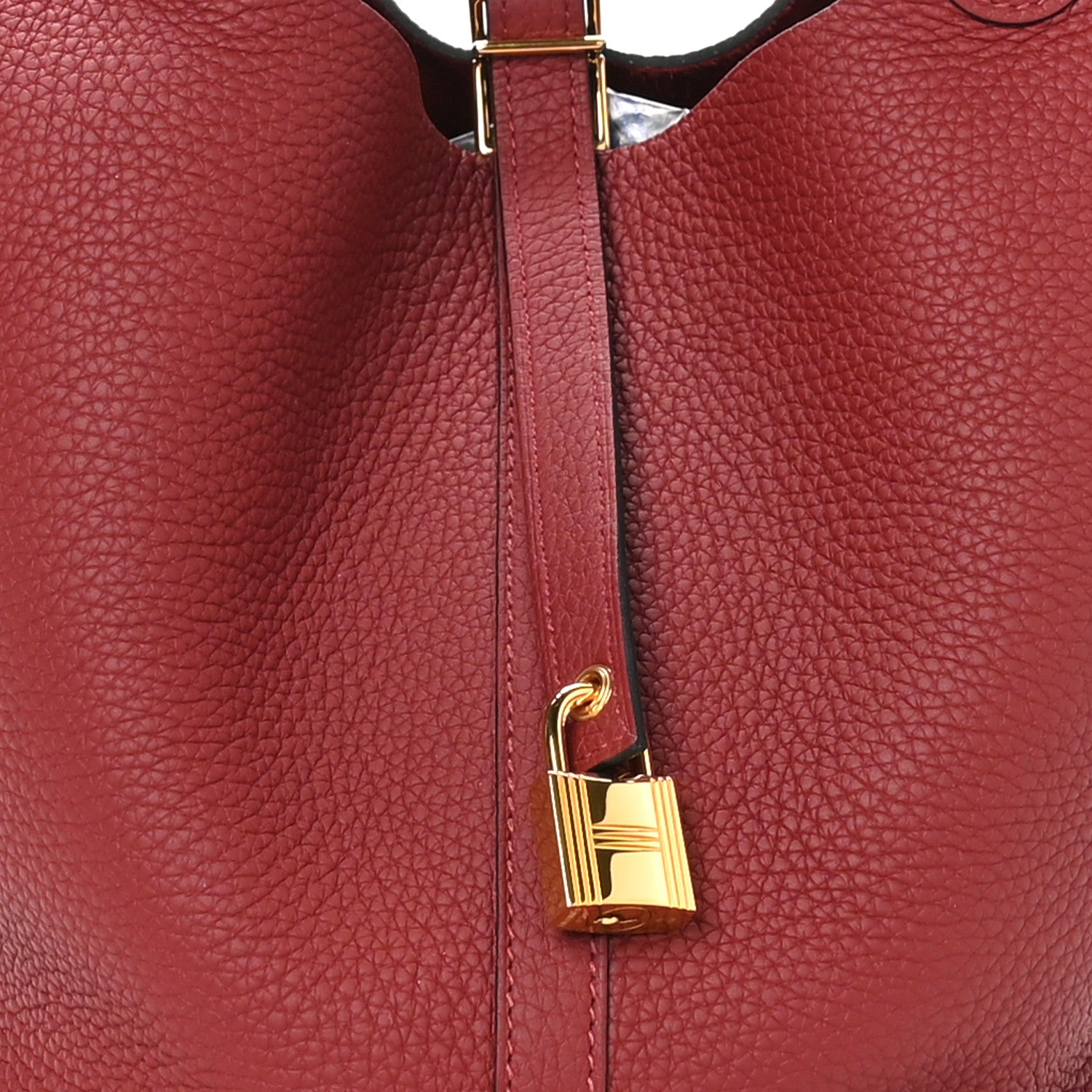 Hermes Taurillon Clemence Picotin Lock 22 MM Rouge H 8 of 10
