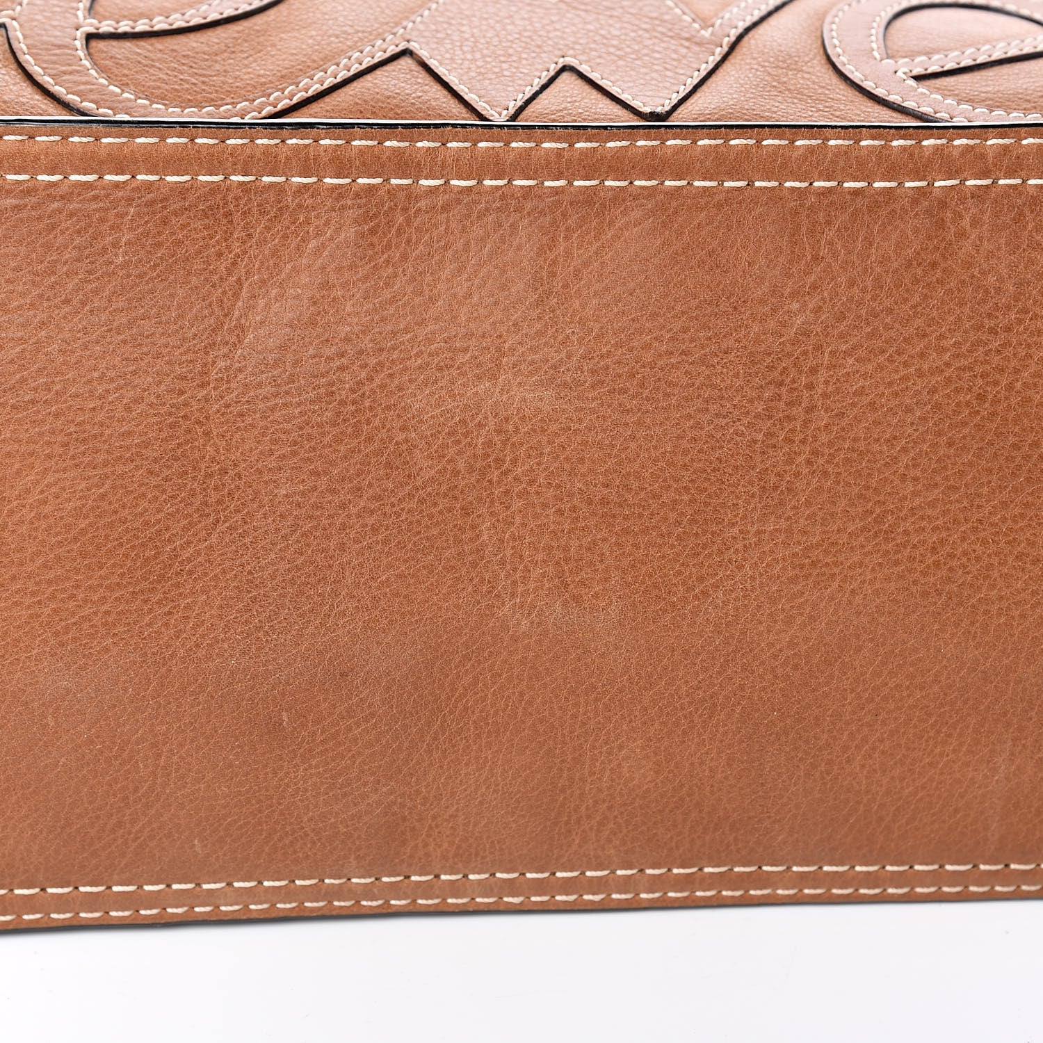 Loewe Nappa Chain Logo Shopper Tote Tan 8 of 10