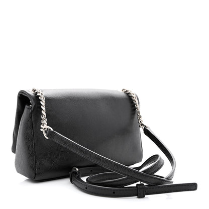 Saint Laurent Grain De Poudre Monogram Toy West Hollywood Fold-Over Bag Black 3 of 12