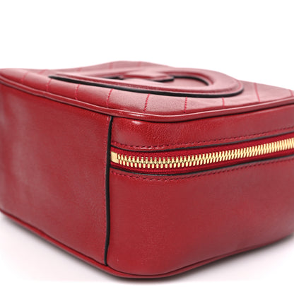 Gucci Sakai Be Green Calfskin Diagonal Stitched Blondie Top Handle Bag Rosso 10 of 10