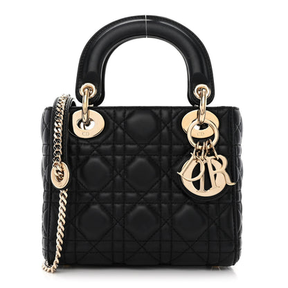 Christian Dior Lambskin Cannage Mini Lady Dior Black 1 of 13