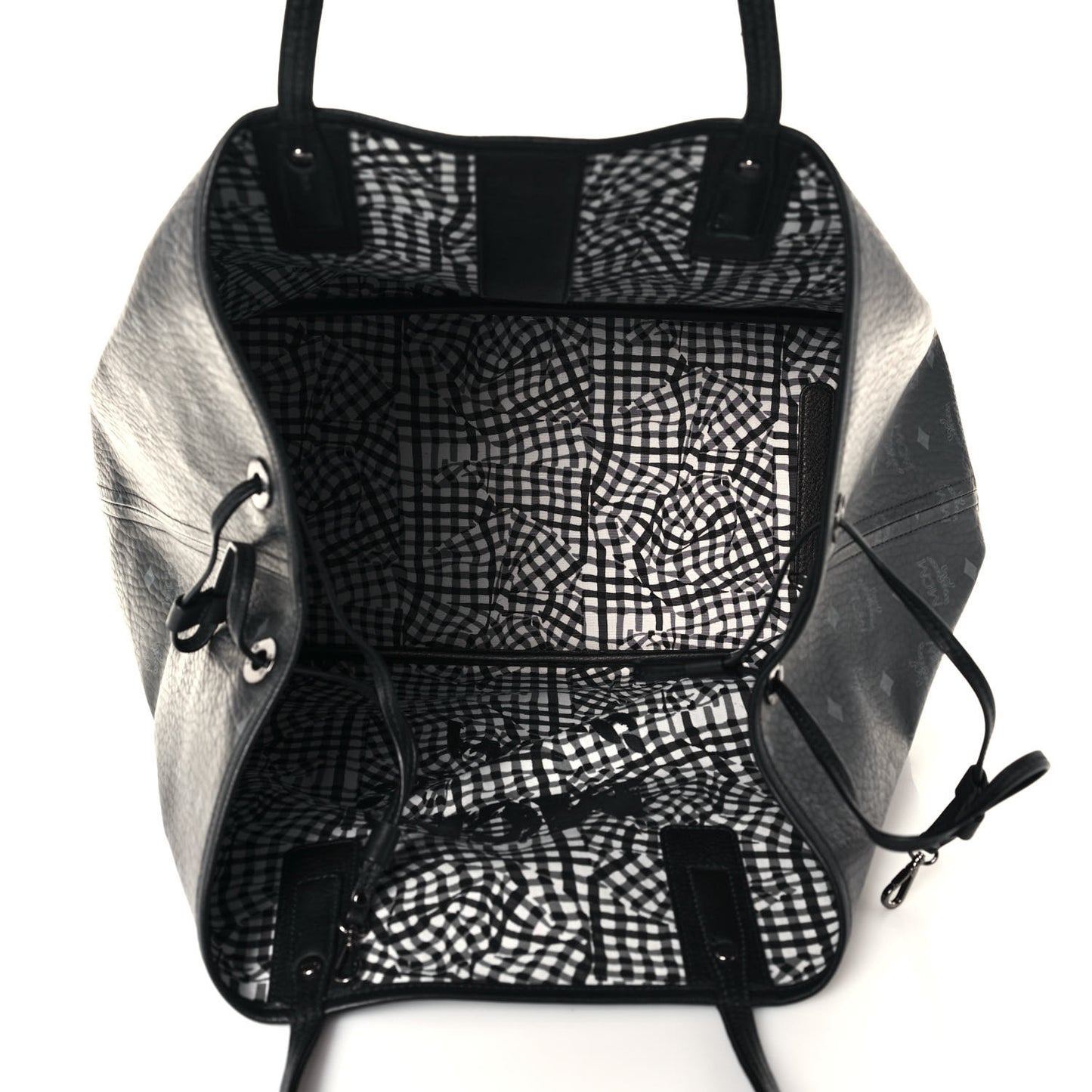 Visetos Large Liz Reversible Shopper Tote Black