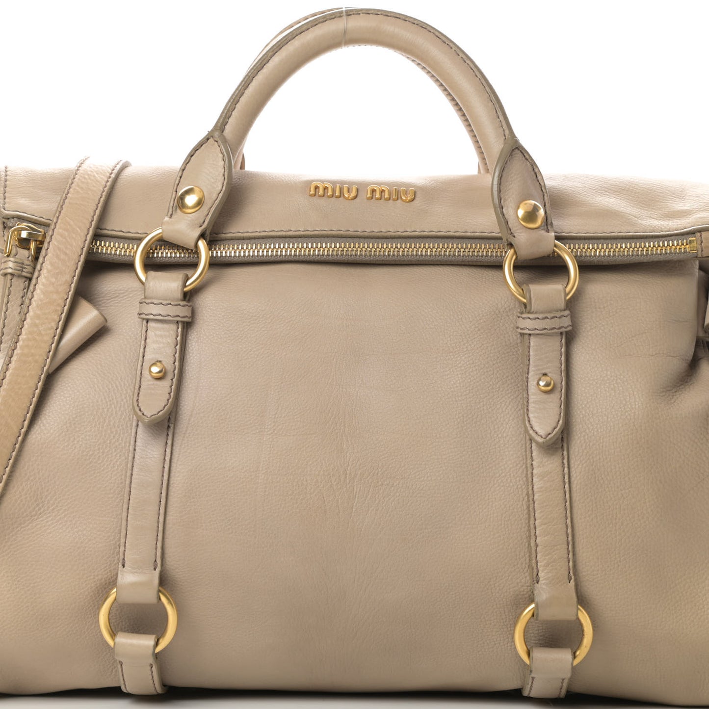 Vitello Medium Bow Bag Beige