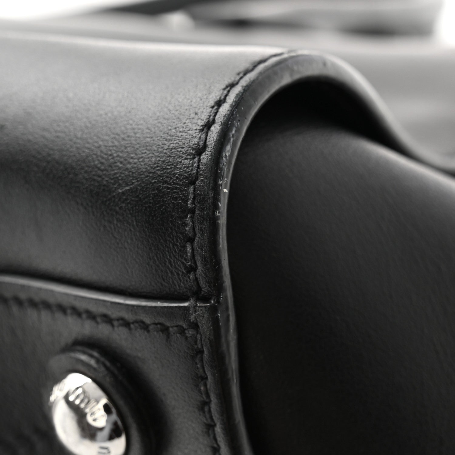 Miu Miu Soft Calfskin Top Handle Satchel Black 13 of 14