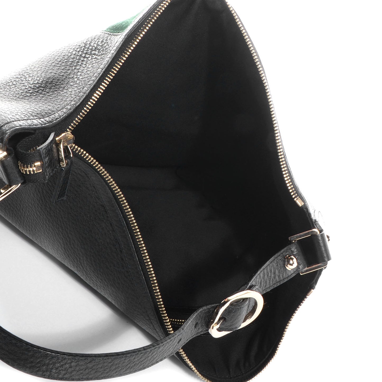 Leather Blondie Web Hobo Black